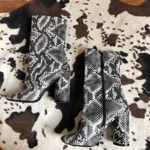 snakeskin boots